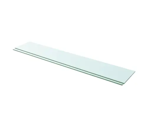 Stikla Plauktu Paneļi, 2 Gab., 110X20 Cm, Caurspīdīgi Vidaxl