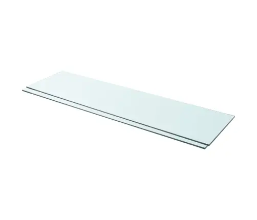 Lentynos, 2Vnt., Skaidrios, 110X30cm Stiklo Plokštė (243851X2)