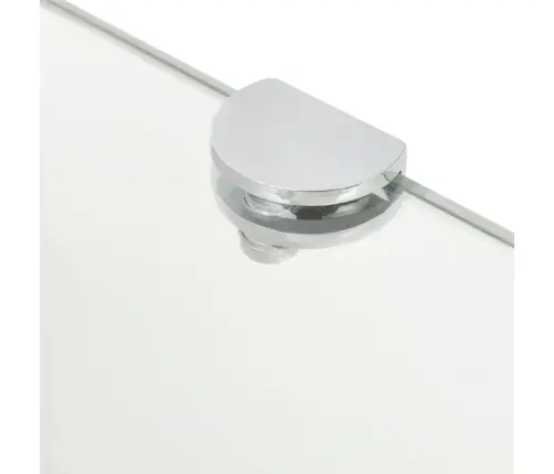 Nurgariiulid 2 Tk Kroomitud Tugedega Klaas Läbipaistev 45X45 Cm