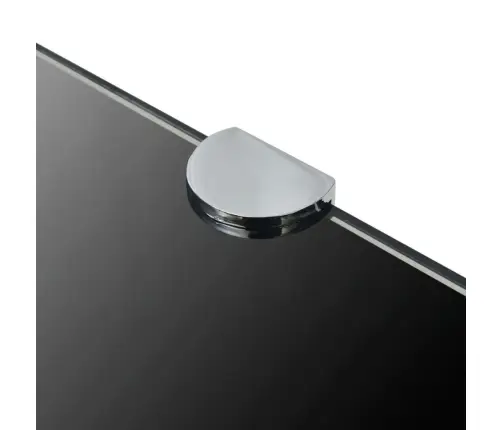 Stūra Plaukti Ar Hromētiem Turētājiem, 2 Gab., 35X35 Cm, Stikls Vidaxl