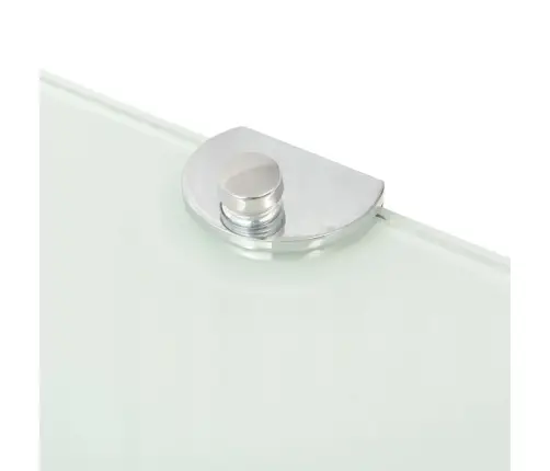 Kampinės Lentynos, 2Vnt., Baltos, 35X35cm Stiklas Kampinės Lentynos, 2Vnt., Baltos, 35X35cm Stiklas