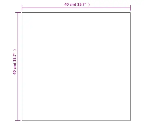 Sienas Spoguļi, 2 Gab., 40X40 Cm, Kvadrāta Forma, Stikls Vidaxl