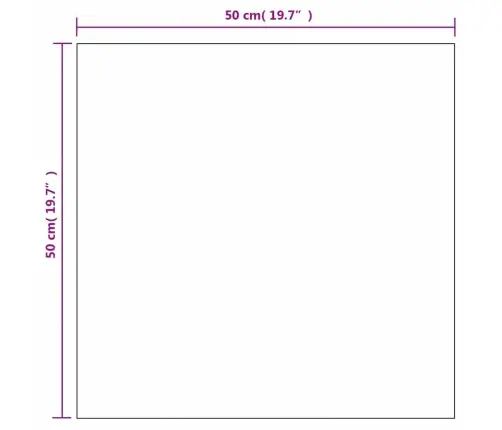 Sienas Spoguļi, 2 Gab., 50X50 Cm, Kvadrāta Forma, Stikls Vidaxl