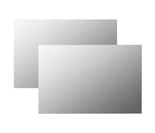 Sienas Spoguļi, 2 Gab., 60X40 Cm, Taisnstūra Forma, Stikls Vidaxl