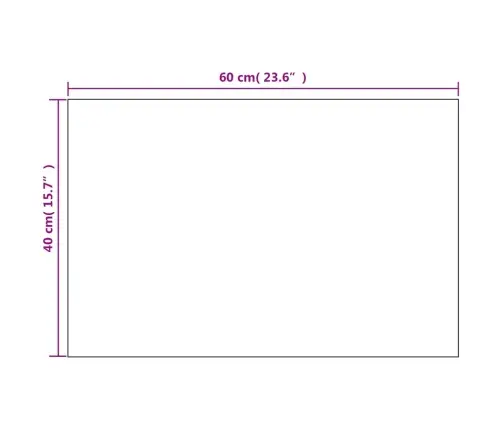 Sienas Spoguļi, 2 Gab., 60X40 Cm, Taisnstūra Forma, Stikls Vidaxl