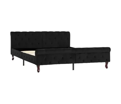 Lovos Rėmas, Juodos Spalvos, 160X200cm Aksomas