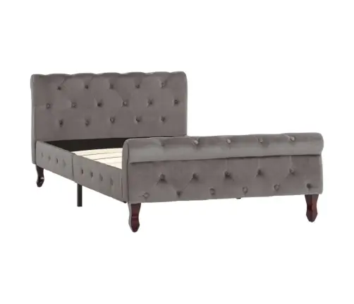 Voodiraam, Hall, Samet, 100 X 200 Cm