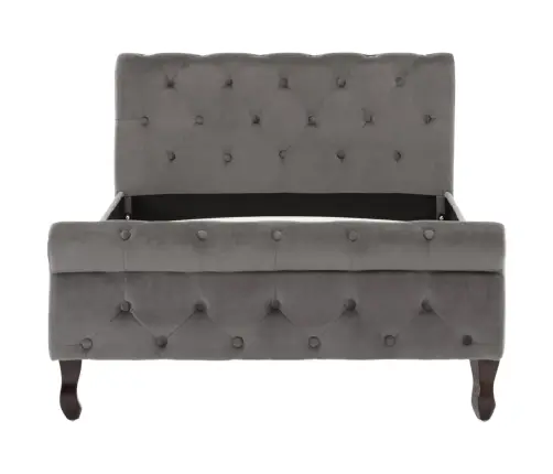 Voodiraam, Hall, Samet, 100 X 200 Cm