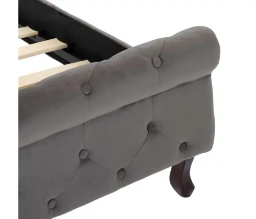 Voodiraam, Hall, Samet, 100 X 200 Cm