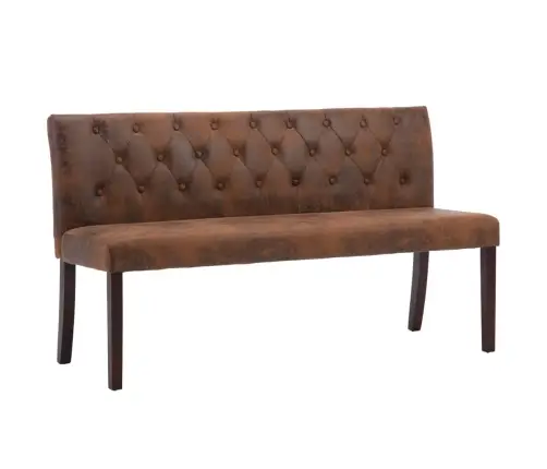 Sols, 148,5 Cm, Brūna Mākslīgā Zamšāda Vidaxl