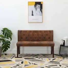 Sols, 120 Cm, Brūna Mākslīgā Zamšāda Vidaxl