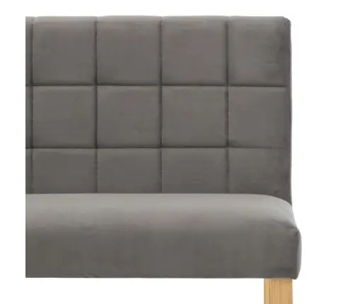 Sols, 140 Cm, Pelēks Samts Vidaxl