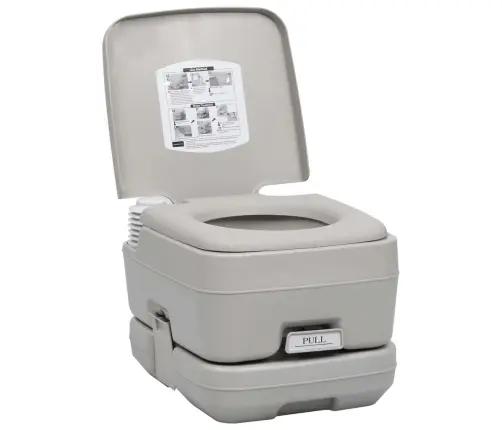 Pārnēsājama Kempinga Tualete, 10+10 L Vidaxl