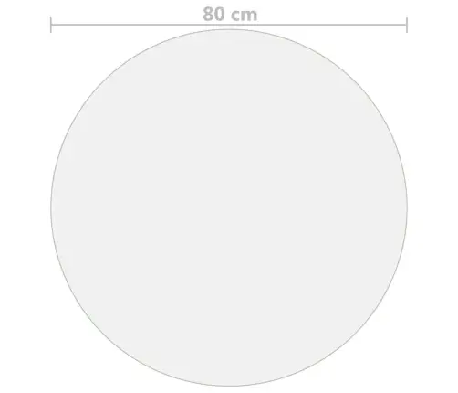 Lauakaitse, Läbipaistev, Ø 80 cm 2 Mm, Pvc