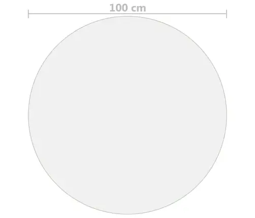 Galda Aizsargsegums, Caurspīdīgs, Ø100 Cm, 1,6 Mm, Pvc Vidaxl