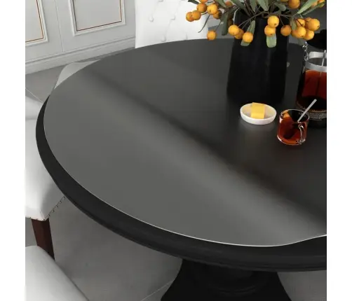 Galda Aizsargsegums, Matēts, Ø120 Cm, 2 Mm, Pvc  Vidaxl