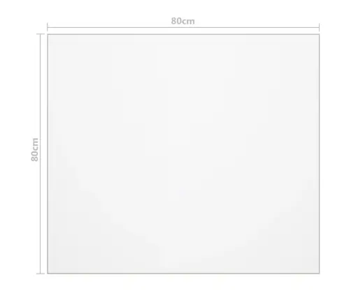 Galda Aizsargsegums, Matēts, 80X80 Cm, 2 Mm, Pvc Vidaxl