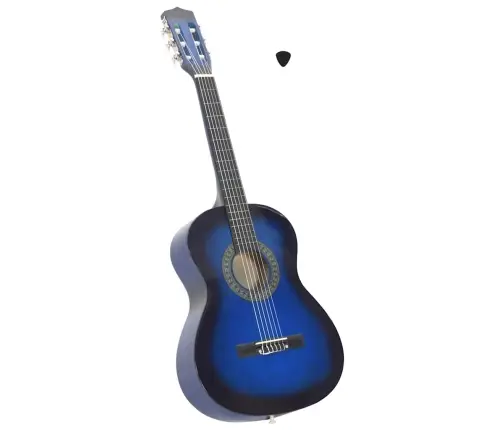Klasiskā Ģitāra Iesācējiem Un Bērniem, Zila, 3/4, 36
