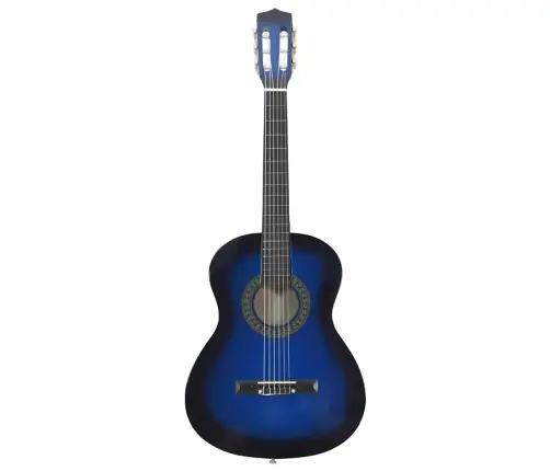 Klasiskā Ģitāra Iesācējiem Un Bērniem, Zila, 3/4, 36