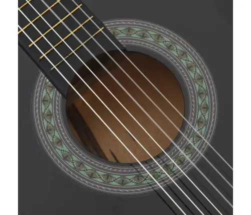 Klassikaline Kitarr Algajatele Ja Lastele, Must 3/4 36"