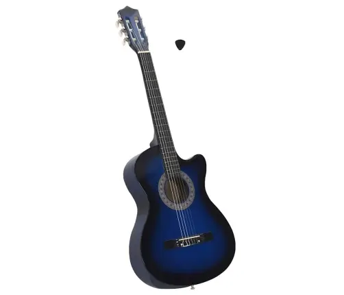 Klasikinė Gitara, Šešėliuotos Mėlynos Spalvos, 38", 6 Stygos