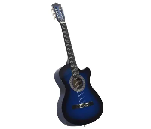 12-Daļīgs Klasiskās Ģitāras Komplekts, Ar 6 Stīgām, Zils, 38