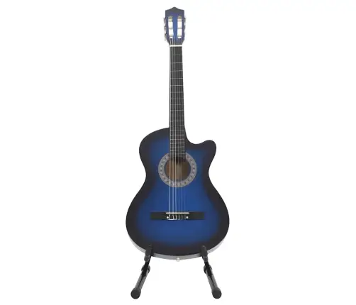 12-Daļīgs Klasiskās Ģitāras Komplekts, Ar 6 Stīgām, Zils, 38
