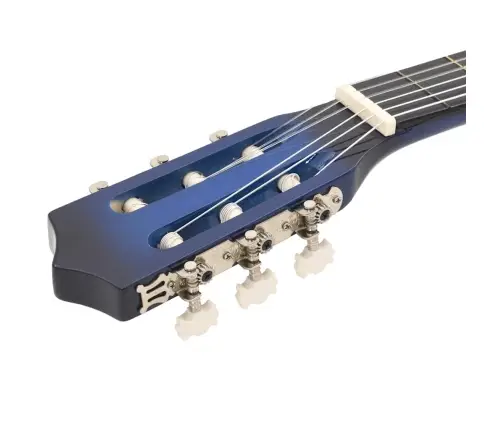 12-Daļīgs Klasiskās Ģitāras Komplekts, Ar 6 Stīgām, Zils, 38