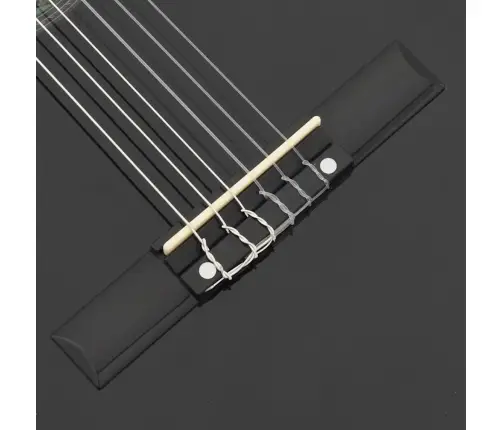 Western Klassikaline Kitarr Ekvalaiseriga 6 Keelega, Must