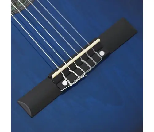Klasikinė Gitara Su Ekvalaizeriu, Mėlynos Spalvos, 6 Stygos
