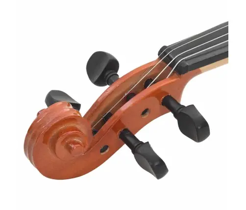 Vijoles Komplekts Ar Lociņu Un Zoda Balstu, Dabīga Krāsa, 4/4 Vidaxl
