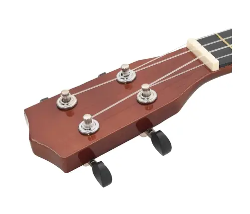 Soprano Ukulėlės Rinkinys Su Dėklu Vaikams, Tamsi Medienos, 21"