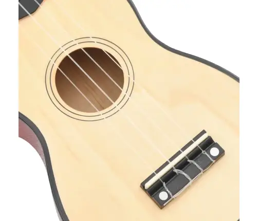 Soprāna Bērnu Ukulele Ar Somu, Dabīga Krāsa, 21