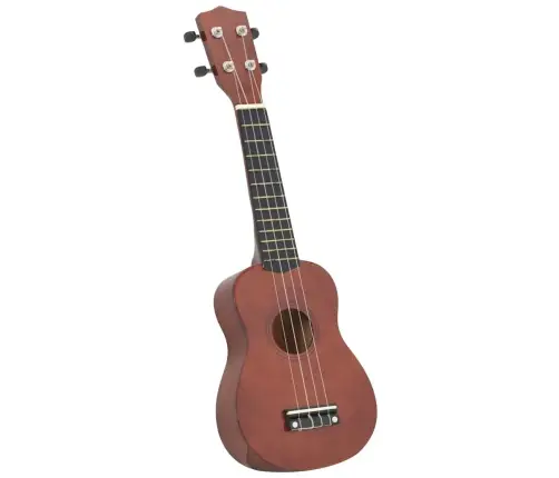 Soprano Ukulėlės Rinkinys Su Dėklu Vaikams, Tamsi Medienos, 23"