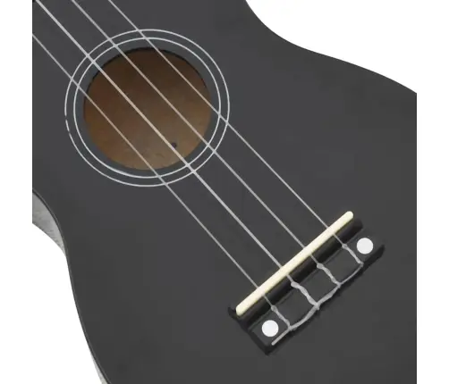 Soprāna Bērnu Ukulele Ar Somu, Melna, 23