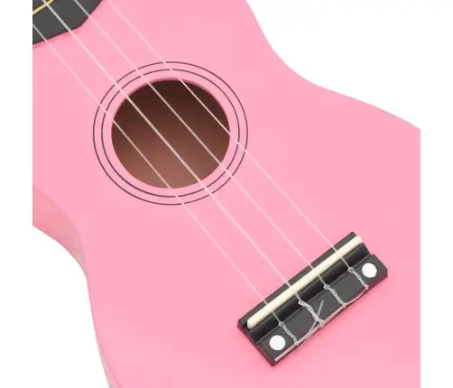 Sopran Ukulele Komplekt Kotiga Lastele Roosa 23"