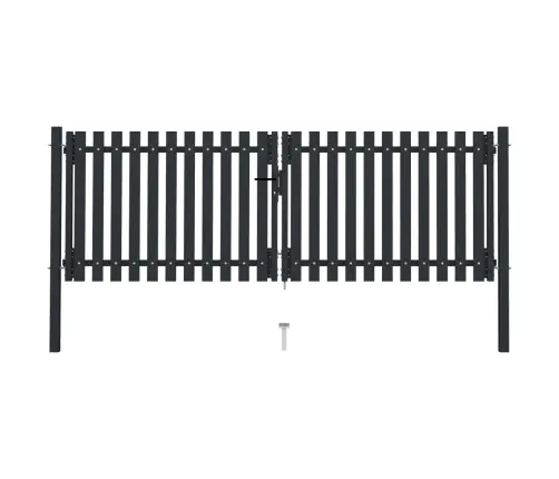 Divviru Žoga Vārti, 306X125 Cm, Tērauds, Antracītpelēki Vidaxl