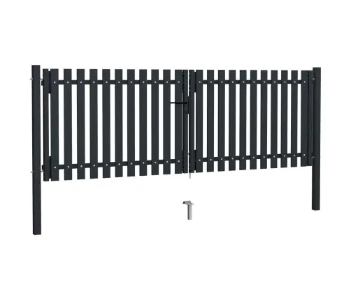 Divviru Žoga Vārti, 306X125 Cm, Tērauds, Antracītpelēki Vidaxl