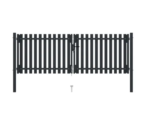 Divviru Žoga Vārti, 306X125 Cm, Tērauds, Antracītpelēki Vidaxl