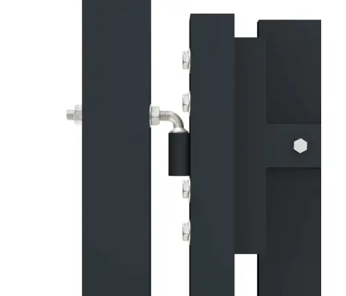 Divviru Žoga Vārti, 306X125 Cm, Tērauds, Antracītpelēki Vidaxl