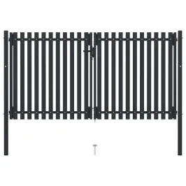 Divviru Žoga Vārti, Tērauds, 300X150 Cm, Antracīta Krāsā Vidaxl