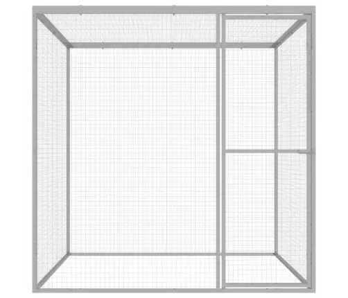 Narvas Katėms, 1,5X1,5X1,5M, Galvanizuotas Plienas