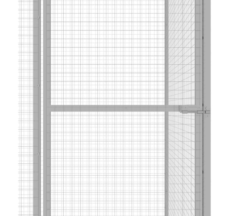 Narvas Katėms, 1,5X1,5X1,5M, Galvanizuotas Plienas