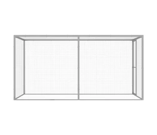 Kaķu Būris, 3X1,5X1,5 M, Cinkots Tērauds Vidaxl
