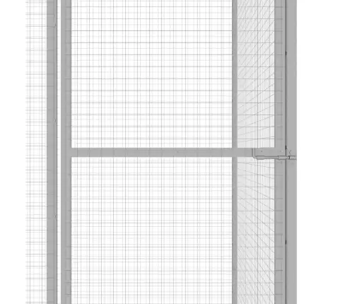 Kaķu Būris, 3X1,5X1,5 M, Cinkots Tērauds Vidaxl