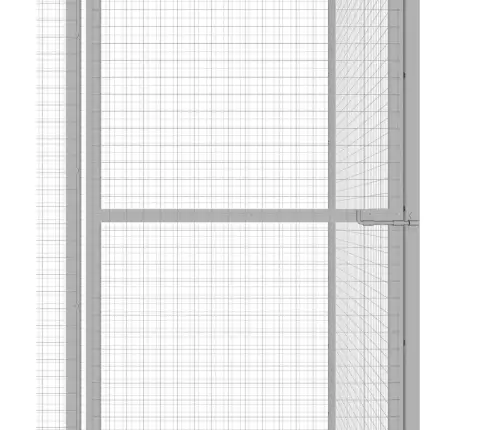 Kaķu Būris, 4,5X1,5X1,5 M, Cinkots Tērauds Vidaxl