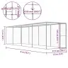 Narvas Katėms, 6X1,5X1,5M, Galvanizuotas Plienas
