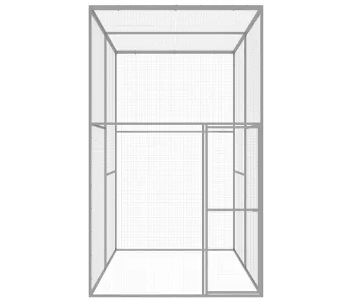 Kaķu Būris, 3X1,5X2,5 M, Cinkots Tērauds Vidaxl