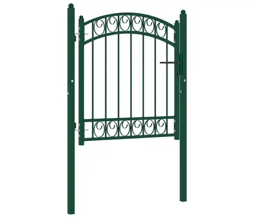 Žoga Vārti Ar Arkveida Formu, 100X100 Cm, Zaļi, Tērauds Vidaxl