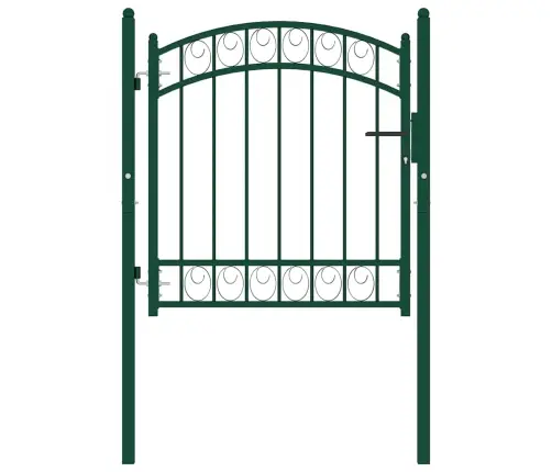 Žoga Vārti Ar Arkveida Formu, 100X100 Cm, Zaļi, Tērauds Vidaxl
